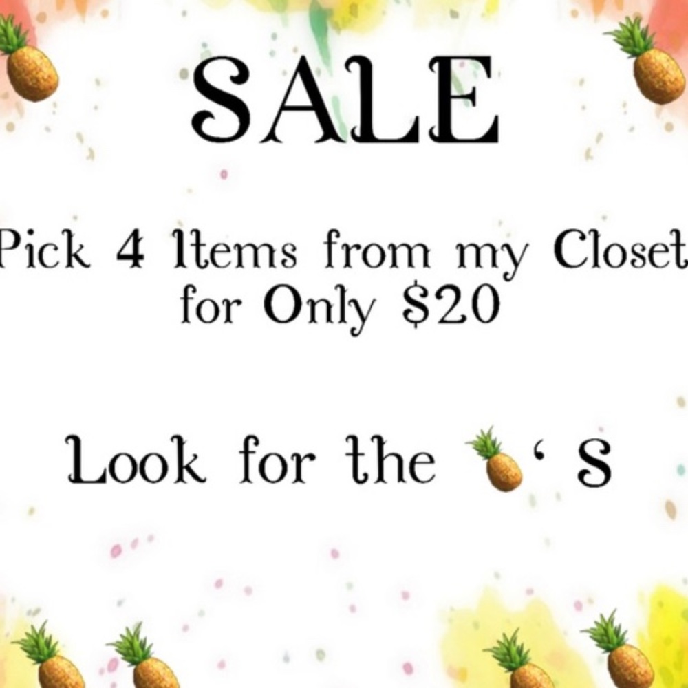 SALE!! LOOK FOR 🍍🍍